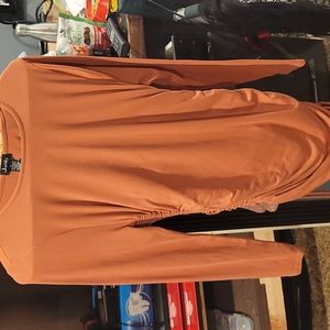 Short dress with tied ruched sides